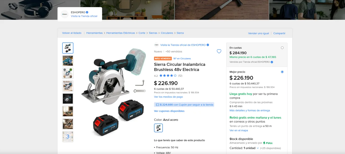 Captura de referencia para análisis de publicaciones