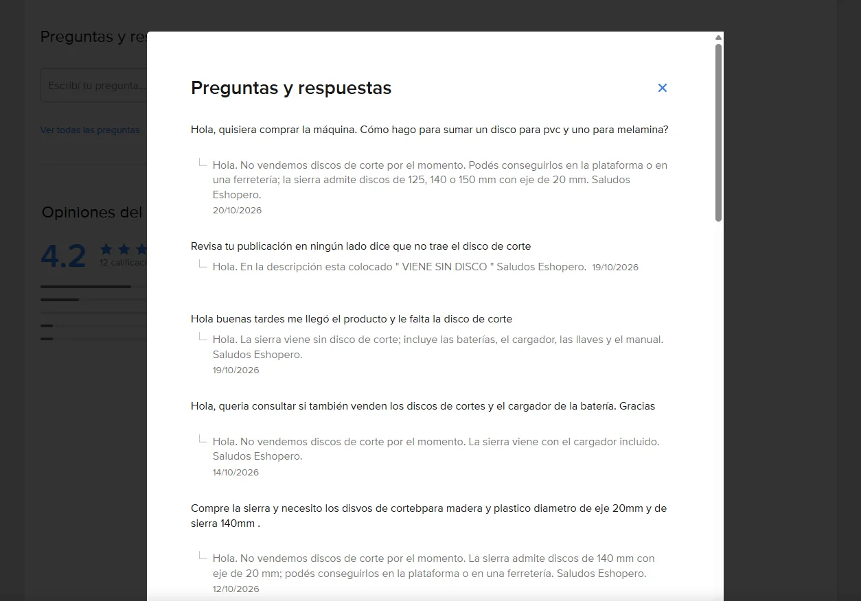 Captura de referencia para análisis de publicaciones